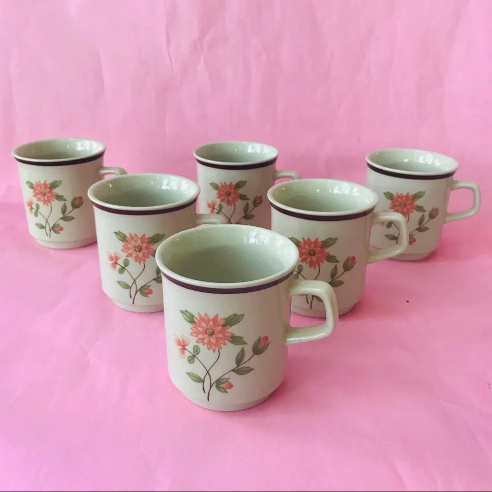 Vintage porcelain tea cups
